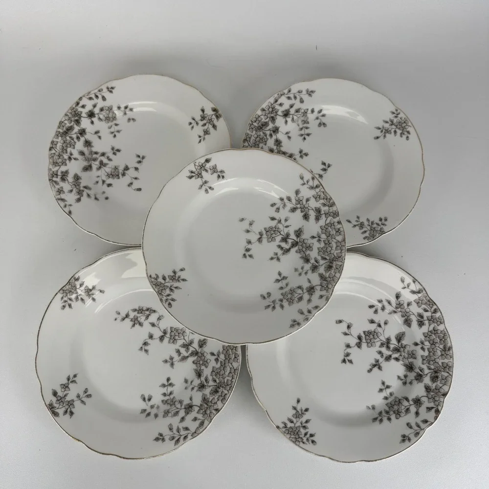 VINTAGE ANTIQUE CARLSBAD AUSTRIA BREAD/SALAD PLATE‎ SET OF 5